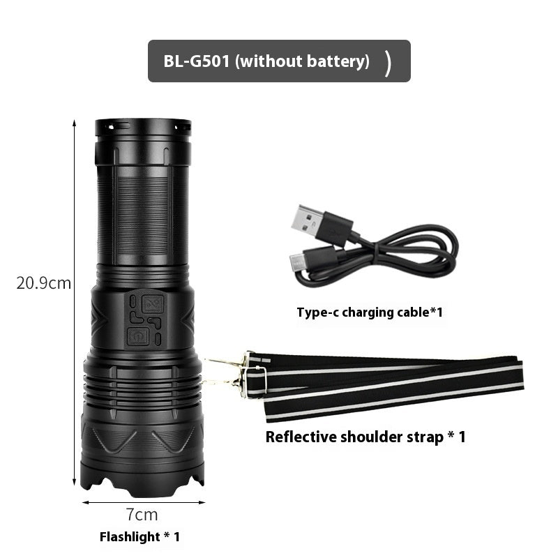 Multifunctional Zoom Flashlight – High Power Outdoor LED Torch Light