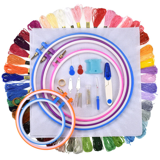 Cross Stitch Thread Set – Colorful Embroidery Floss Kit for DIY Craft Projects