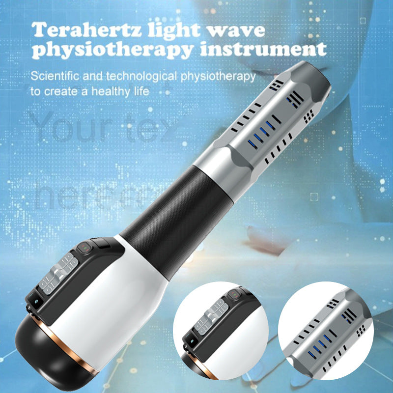 Light Wave Pulse Massage Physiotherapy Instrument Handheld Meridian Massage Device for Body Relaxation and Pain Relief