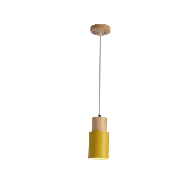 Wood Pendant Lights Island Bar Hanging Lamp Modern Rustic Ceiling Light for Kitchen Dining Decor
