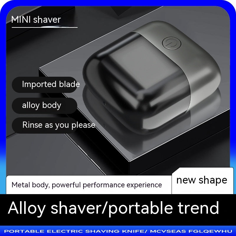 Mini Double Head Electric Shaver Portable USB Rechargeable Waterproof Men’s Razor Compact Travel Grooming