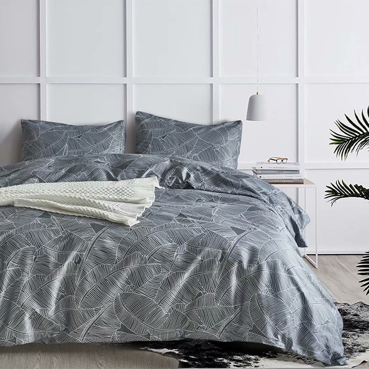 3-Piece Bedding Set Quilt Duvet Cover and Bed Sheets Soft Comforter Pillowcase Bed Set for Bedroom