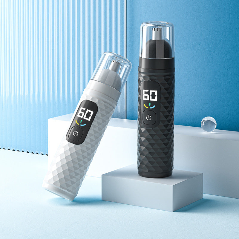 Electric Nose Hair Trimmer for Men Rechargeable Nose Hair Remover Safe Grooming Cleaning Tool