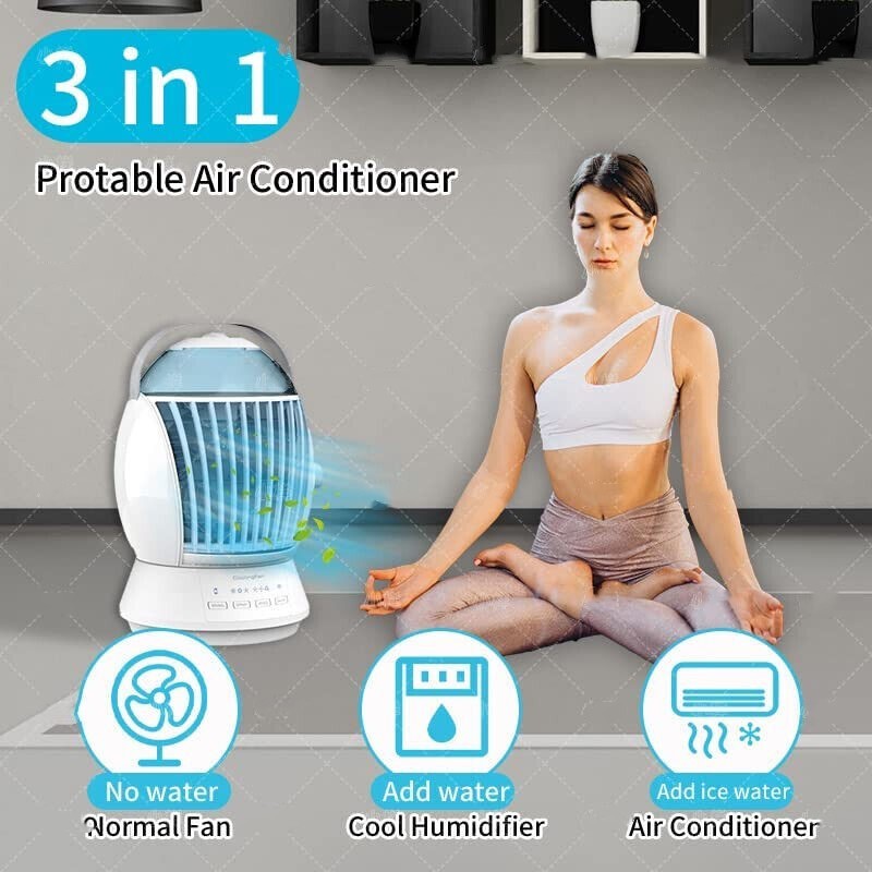 Desktop Fog Fan Air Cooler Portable Mist Cooling Fan for Student Office Personal Use