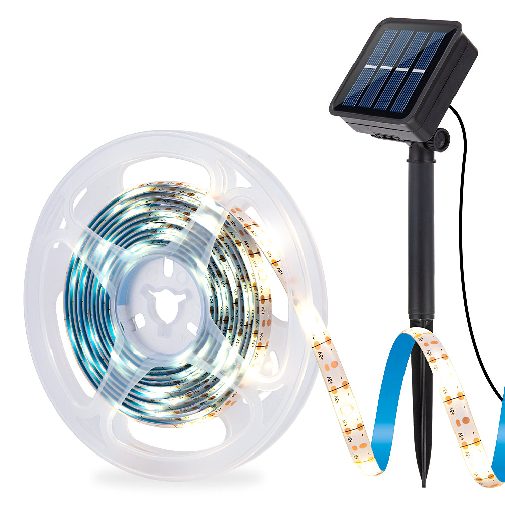 Solar Lights Strip with 90LED Waterproof Outdoor Garden Decorative LED Strip Light for Pathway Fence Patio