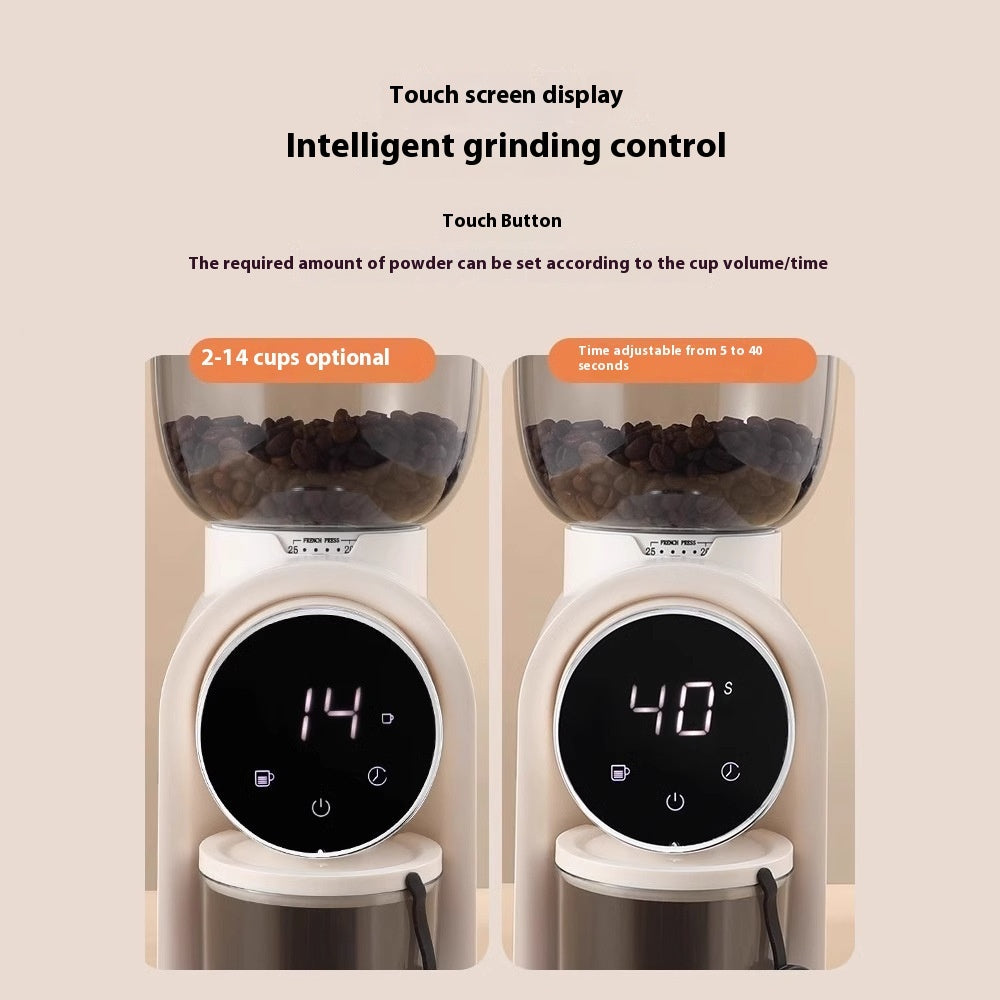 Smart Electric Coffee Grinder with Adjustable Scale Household Coffee Grinding Machine