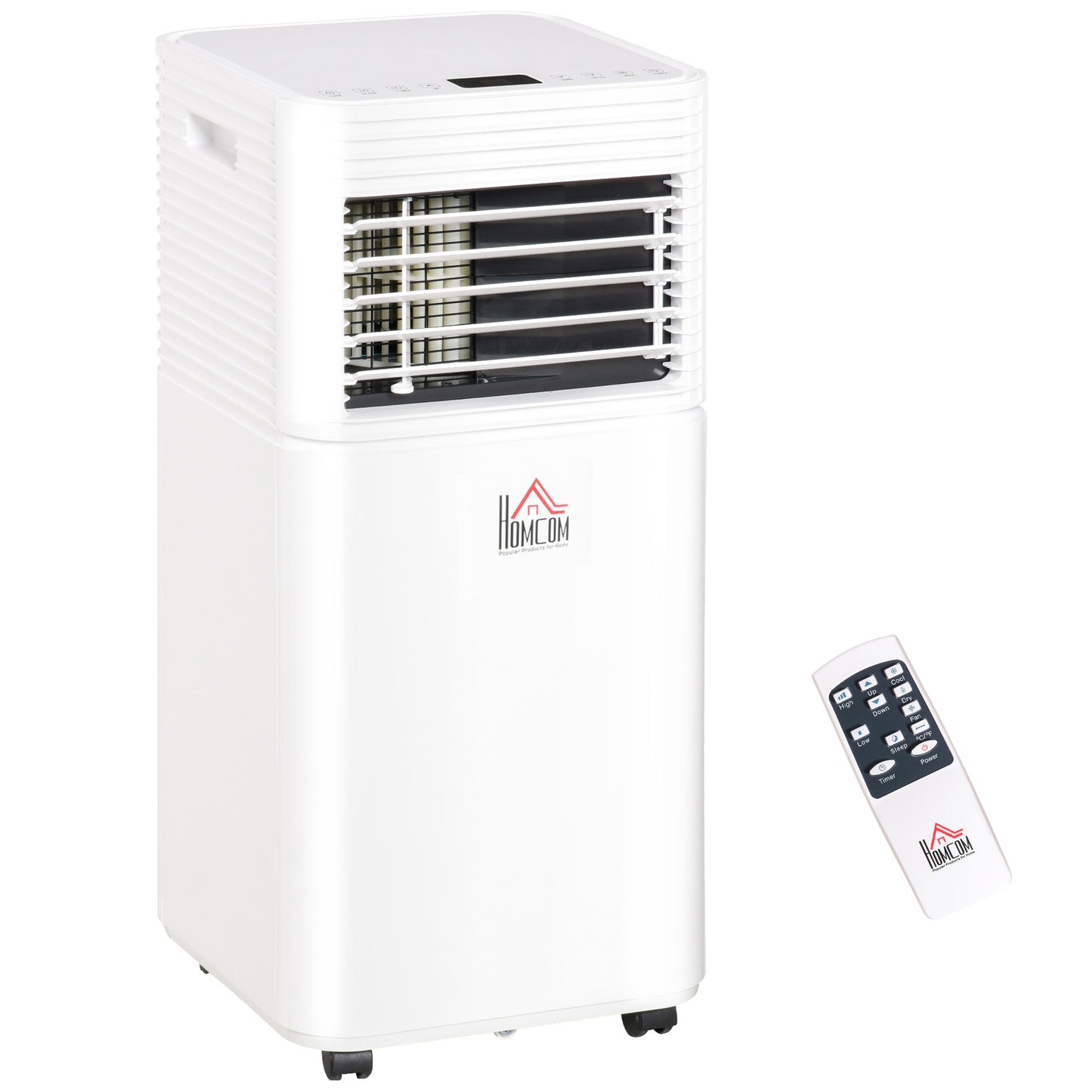 8000 BTU Portable Air Conditioner with Remote Control Cooling & Dehumidifying 24H Timer LED Display White