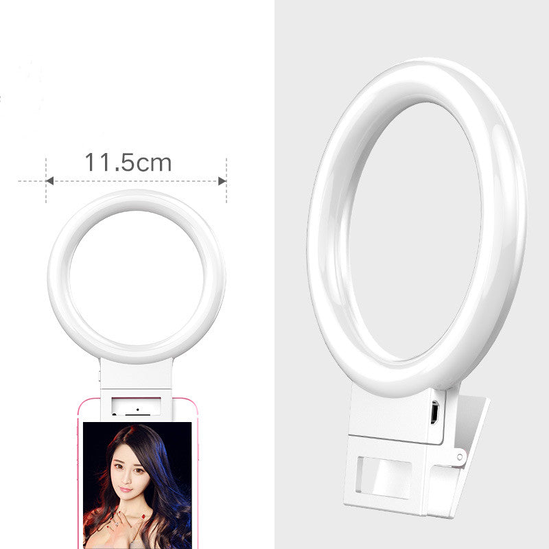 Mobile Phone Live Light Self Portrait Beauty Ring Light Artifact for Video Streaming and Makeup