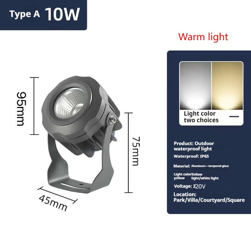LED Garden Landscape Spotlight – Plug-In Tree Lawn Light for Outdoor Decor
