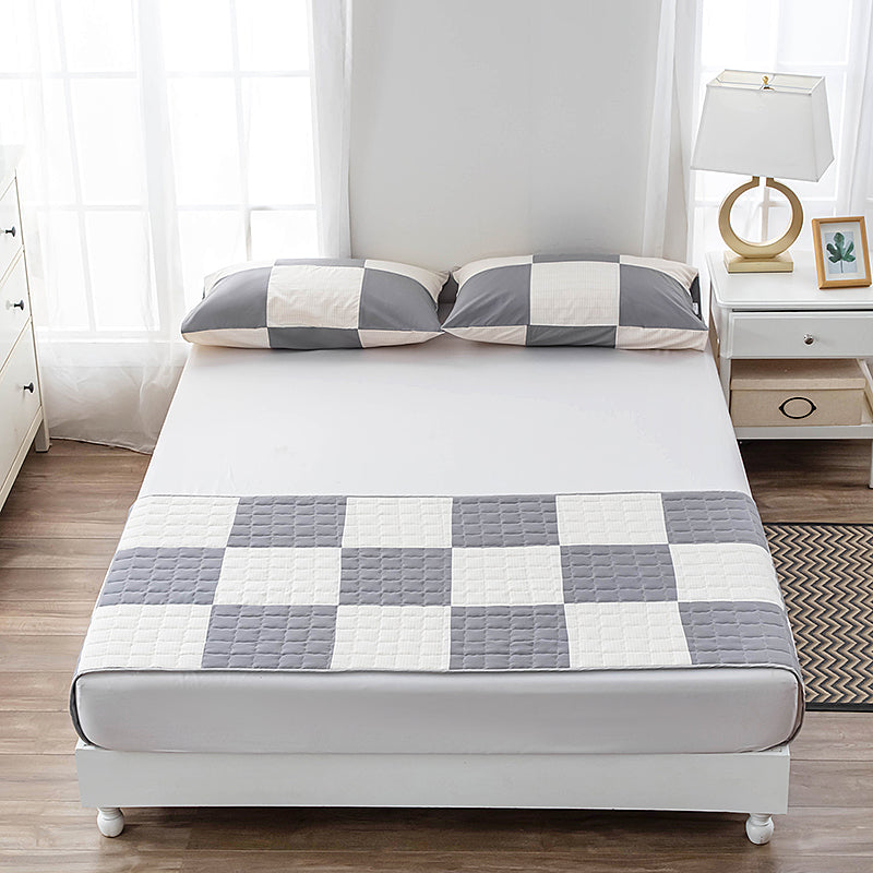 Silver Fiber Cotton Mattress Protector Antibacterial Anti Static Anti Skid Pillow Case Bedding Set for Health Protection