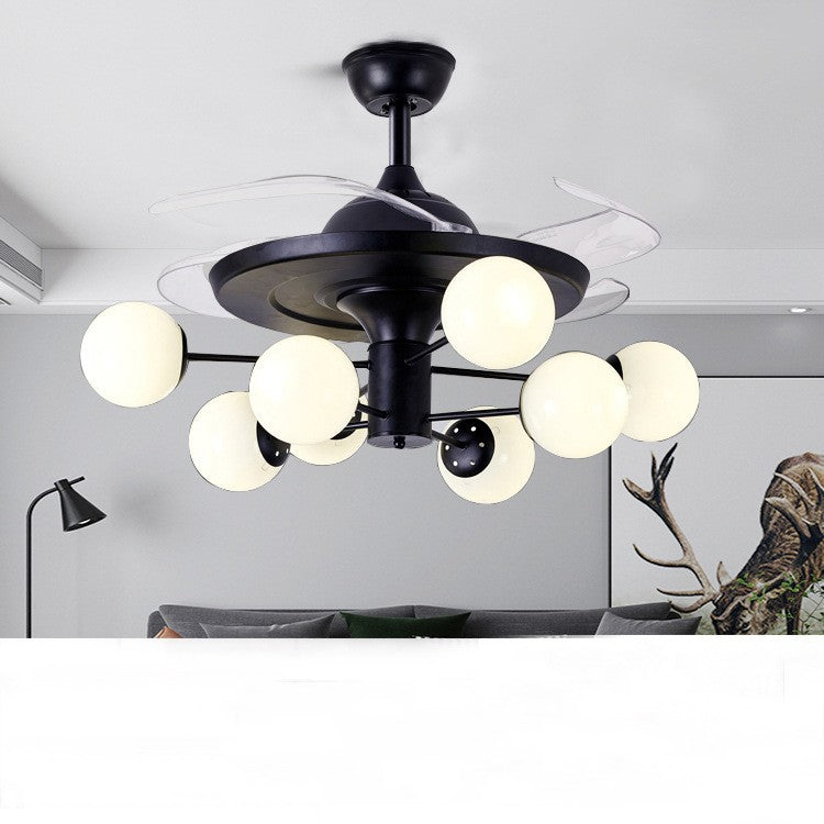 Nordic Ceiling Fan with LED Light – Remote Control Modern Ceiling Fan