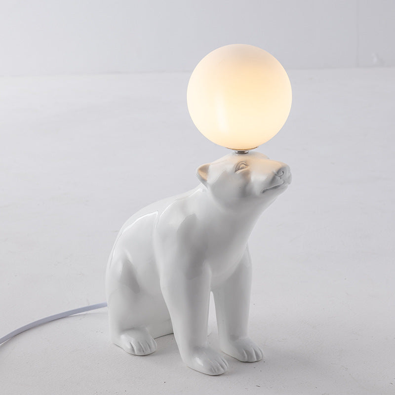 Modern Simple Personality Bear Table Lamp Creative Cute LED Night Light Home Decor