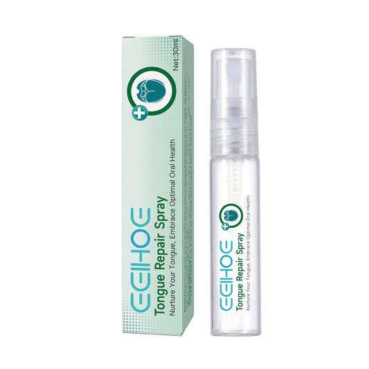 EELHOE Tongue Repair Spray Oral Care Relief for White Coated Dry Swollen Tongue Fresh Breath Spray