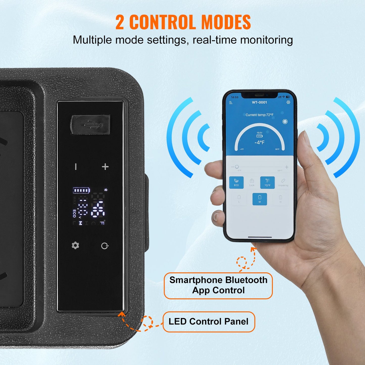 Portable Car Refrigerator Freezer 8L Compressor Single Zone for Car and Home Use