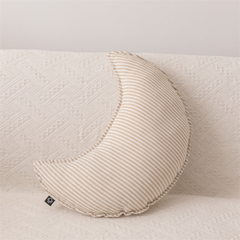 Cotton Linen Striped Cushion Throw Pillow for Sofa Home Decor