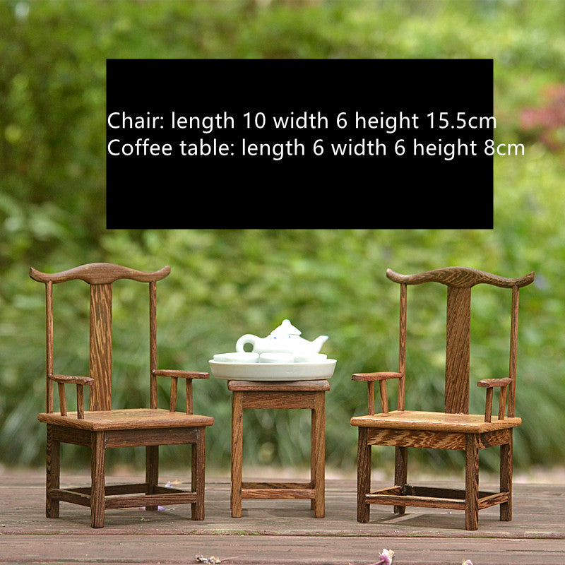 Red Rosewood Miniature Furniture Model Handmade Decorative Dollhouse Furniture Set Collectible Home Decor