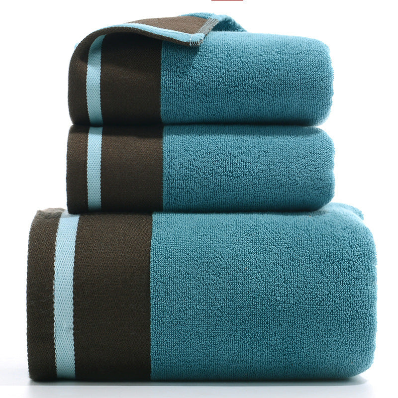 Pure Cotton Towel Set 3 Piece Soft Absorbent Hand and Bath Towels Premium Bathroom Set
