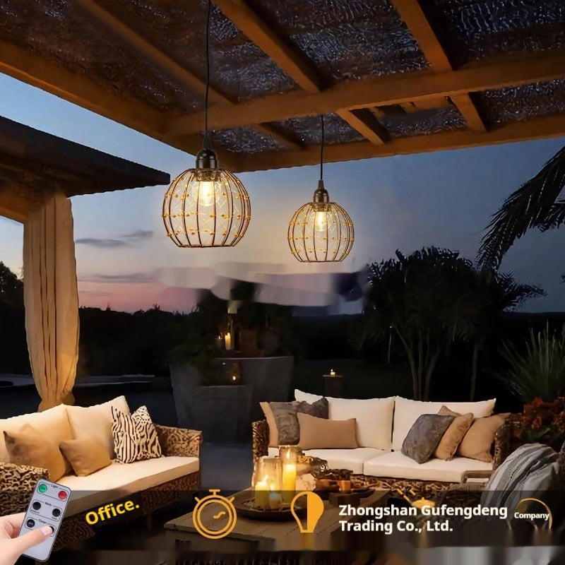 Outdoor Waterproof Camping LED Chandelier Portable Hanging Light for Living Room Tent and Garden