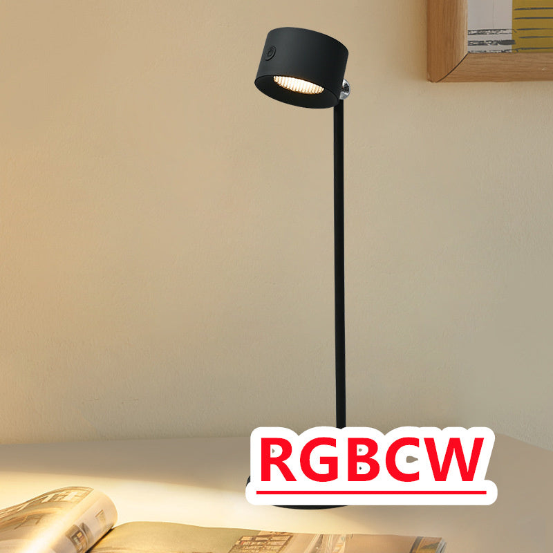 Magnetic Touch LED Table Lamp USB Rechargeable 360° Rotate Cordless Desk Light with Remote for Bedroom & Wall Night Use