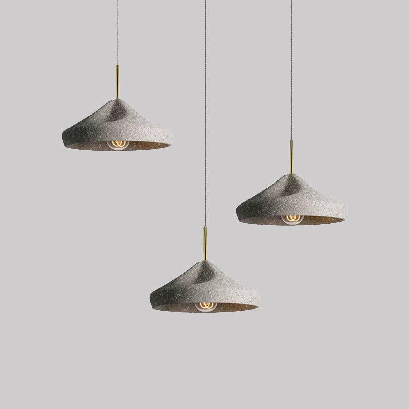 Nostalgic Industrial Cement Pendant Light – Vintage Ceiling Lamp