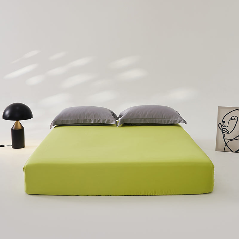 Single Bed Sheet Ice Silk Skin Friendly Pillowcase Soft Cooling Breathable Bed Linen Set