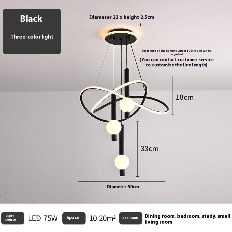 Lollipop Chandelier Pendant Light – Modern Bedroom & Home Ceiling Lamp