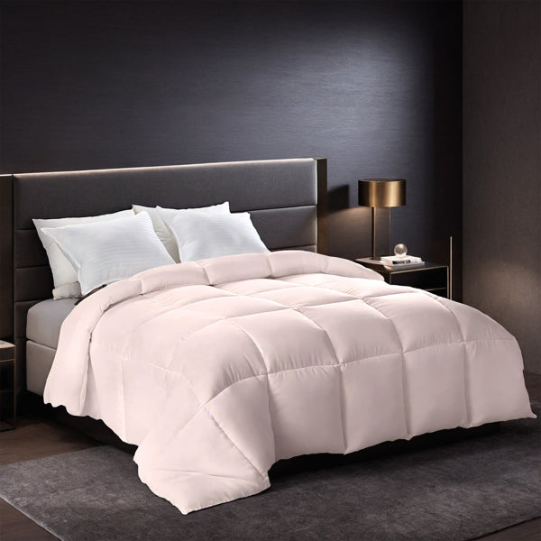 2 Pack Pink Oversized Duvet Inserts Soft Fluffy Breathable Comforters Bohemian Luxury Hotel Bedding