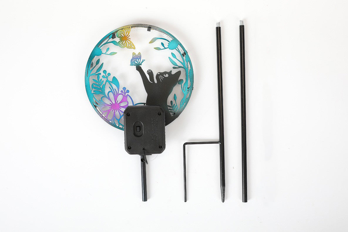 LED Wrought Iron Solar Garden Animal Ground Lamp Outdoor Decorative Atmosphere Landscape Light