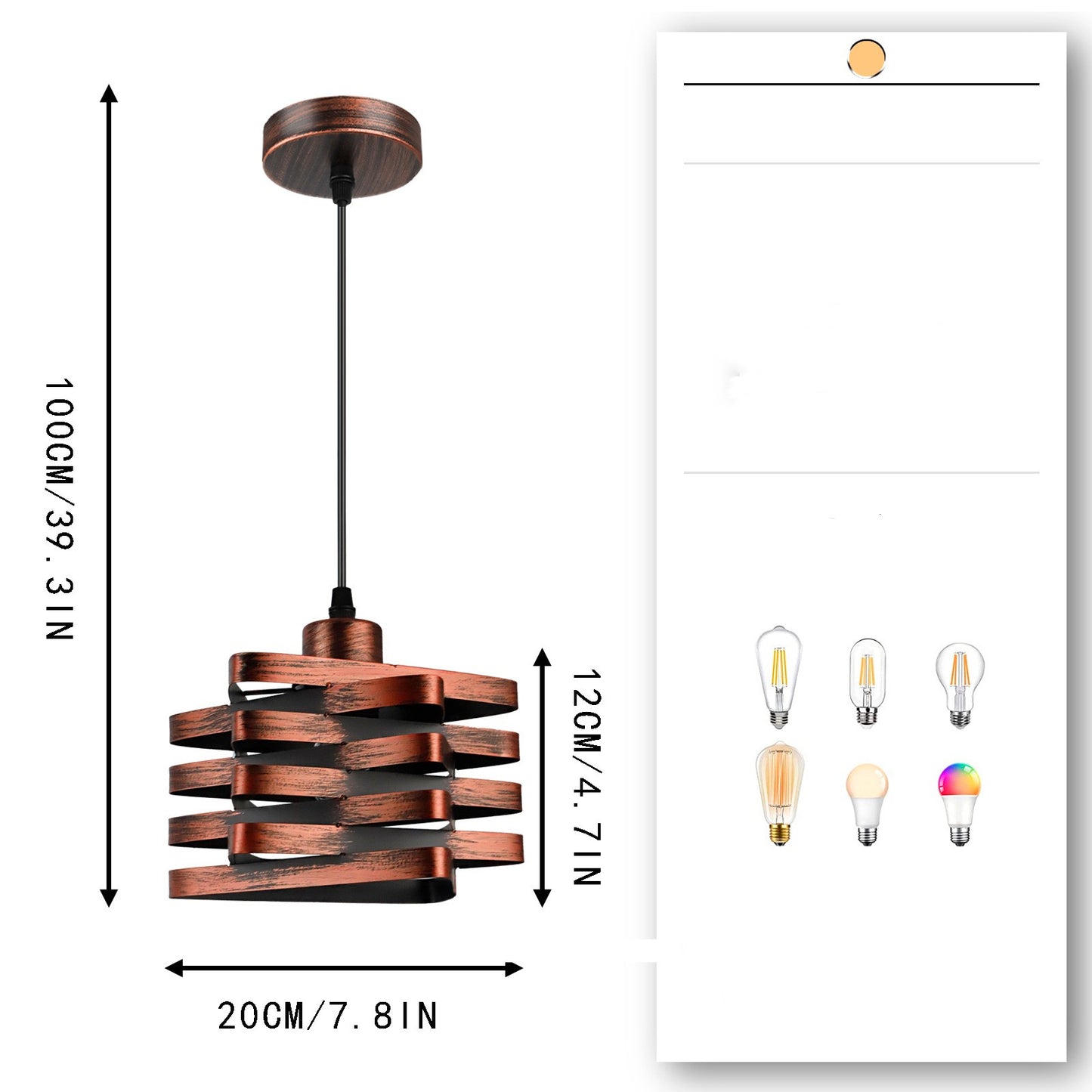 American Vintage Bedside Chandelier – Living Room & Bedroom Ceiling Light