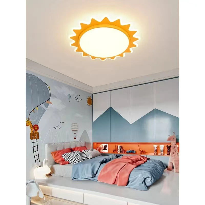 Cartoon Kids Ceiling Lamp – Eye Protection LED Sun Light for Children’s Room