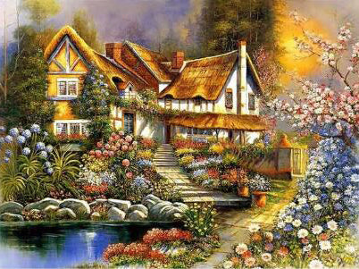 Home Decoration Landscape Diamond Painting Cross Stitch 5D DIY Full Drill Wall Art Kit