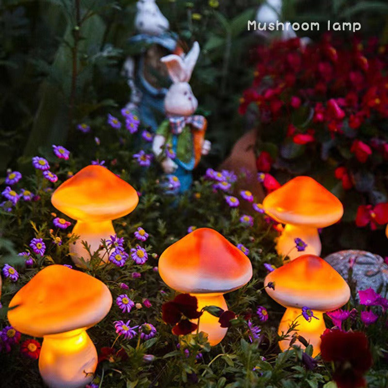 Solar Mushroom Outdoor Waterproof Lawn Lamp LED Garden Courtyard Decorative Light for Pathway Yard and Patio