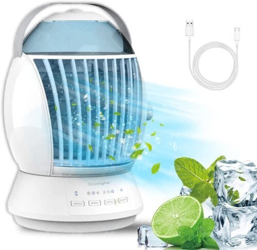 Desktop Fog Fan Air Cooler Portable Mist Cooling Fan for Student Office Personal Use