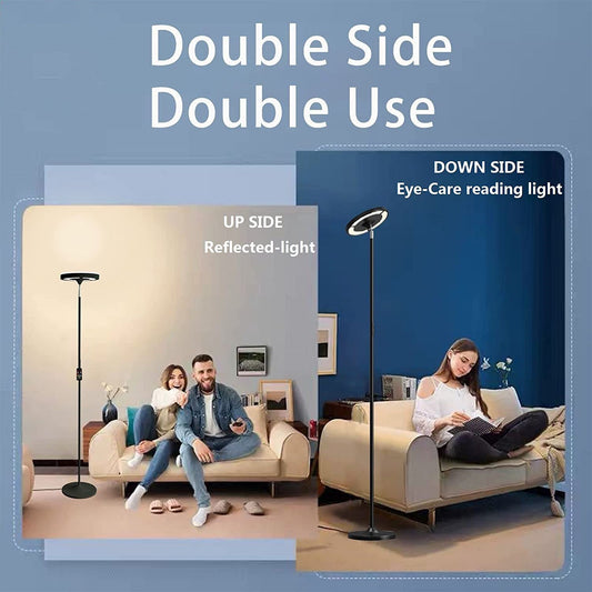 LED Adjustable Color Floor Lamp with Remote Control Modern Reading Light for Living Room Bedroom