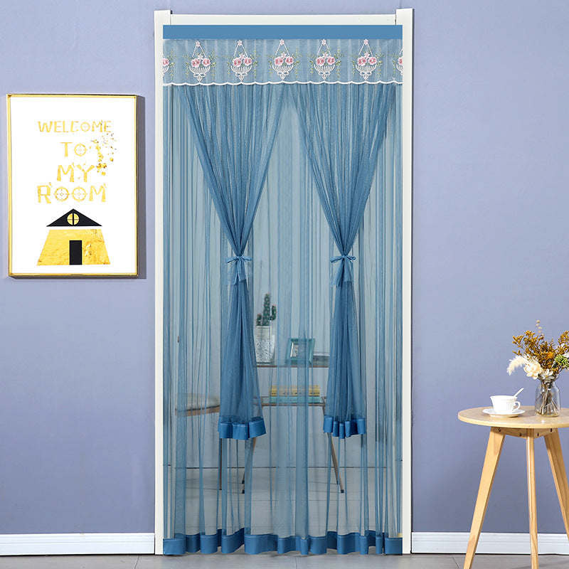 Punch Free Mosquito Proof Mesh Curtains Bedroom Lace Partition Four Seasons Household Window Drapes