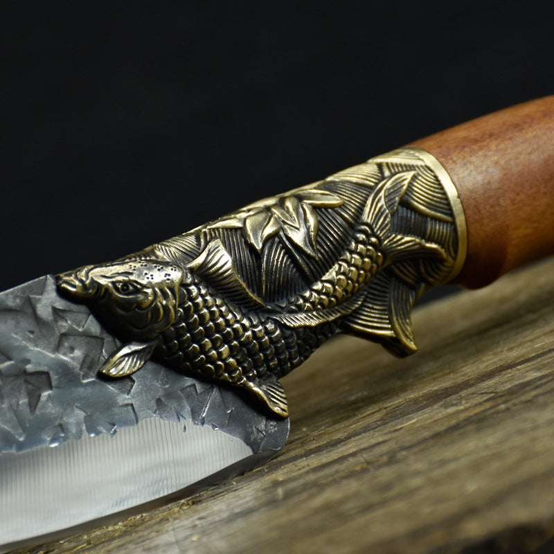 Hand Forged Kitchen Knife – Sharp Household Fruit & Vegetable Cutting Knife