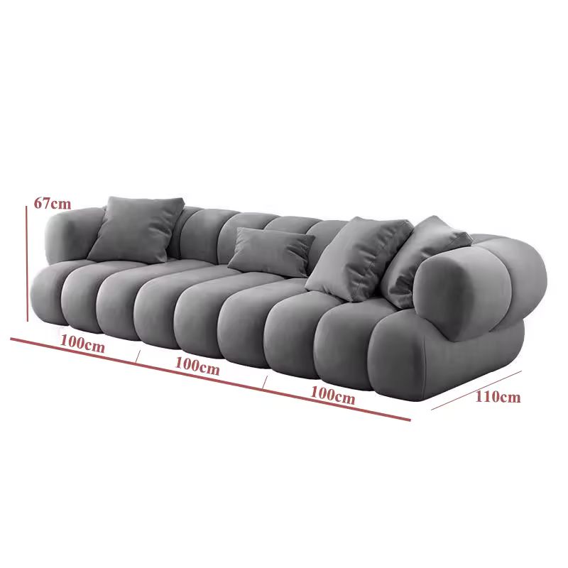 ATUNUS Modern Velvet L Shape Sectional Sofa Nordic Modular Corner Couch Set for Living Room Home Furniture