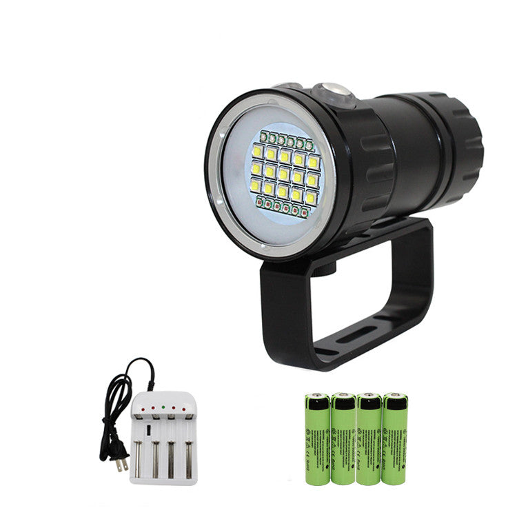Diving Fill Light Waterproof Underwater LED Lamp High Brightness Torch for Scuba Diving and Night Exploration