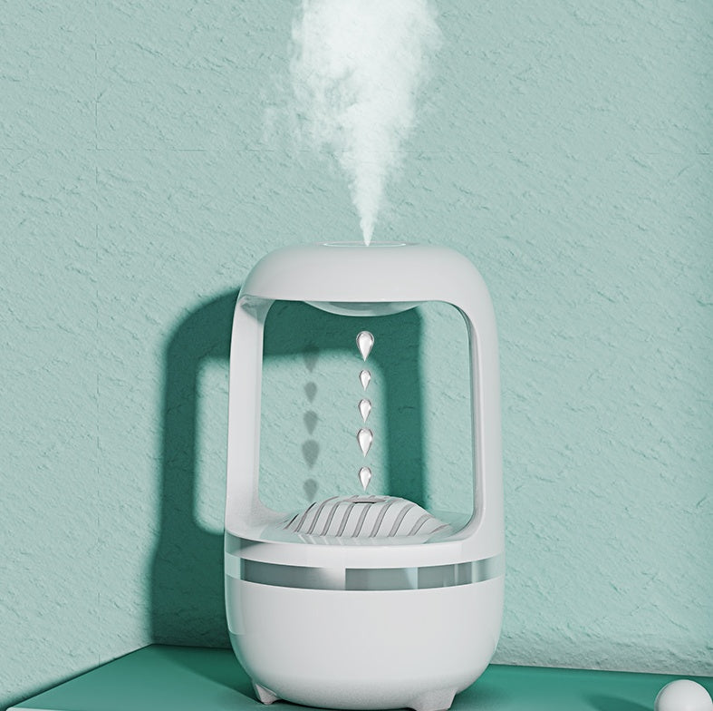 Anti Gravity Humidifier Water Drop Backflow Aromatherapy Machine Large Capacity Quiet Mist Sprayer for Home & Office