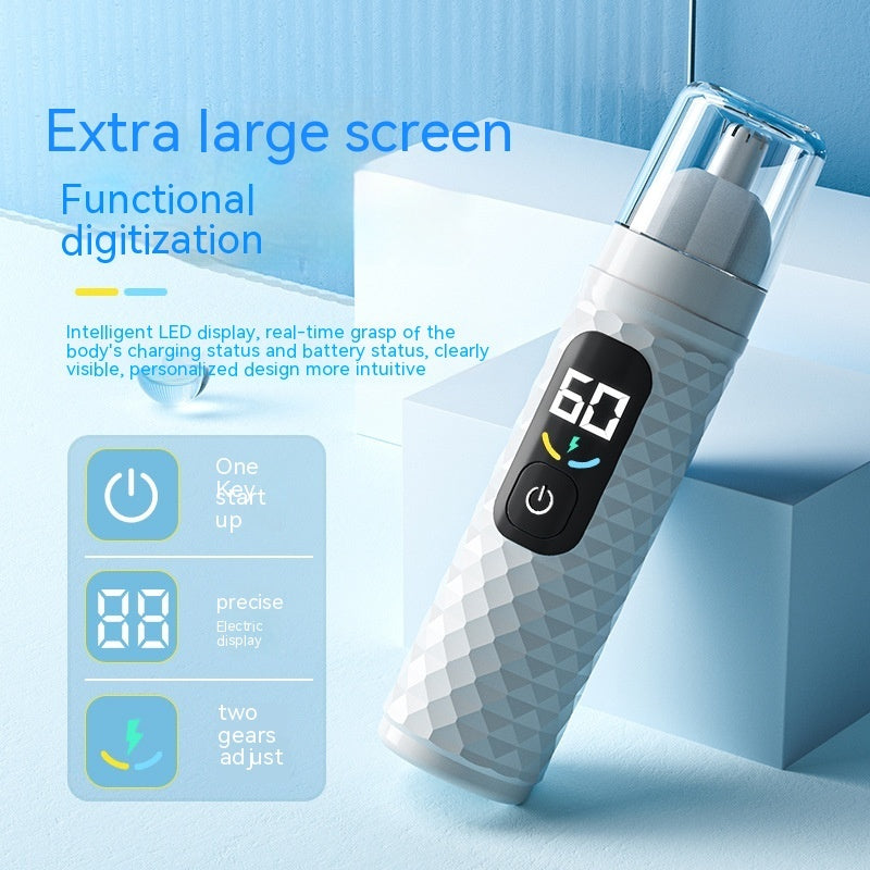 Electric Nose Hair Trimmer for Men Rechargeable Nose Hair Remover Safe Grooming Cleaning Tool