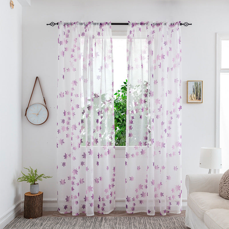 Mesh Bedroom Curtains Light Transmission Decorative Sheer Window Drapes for Home Decor