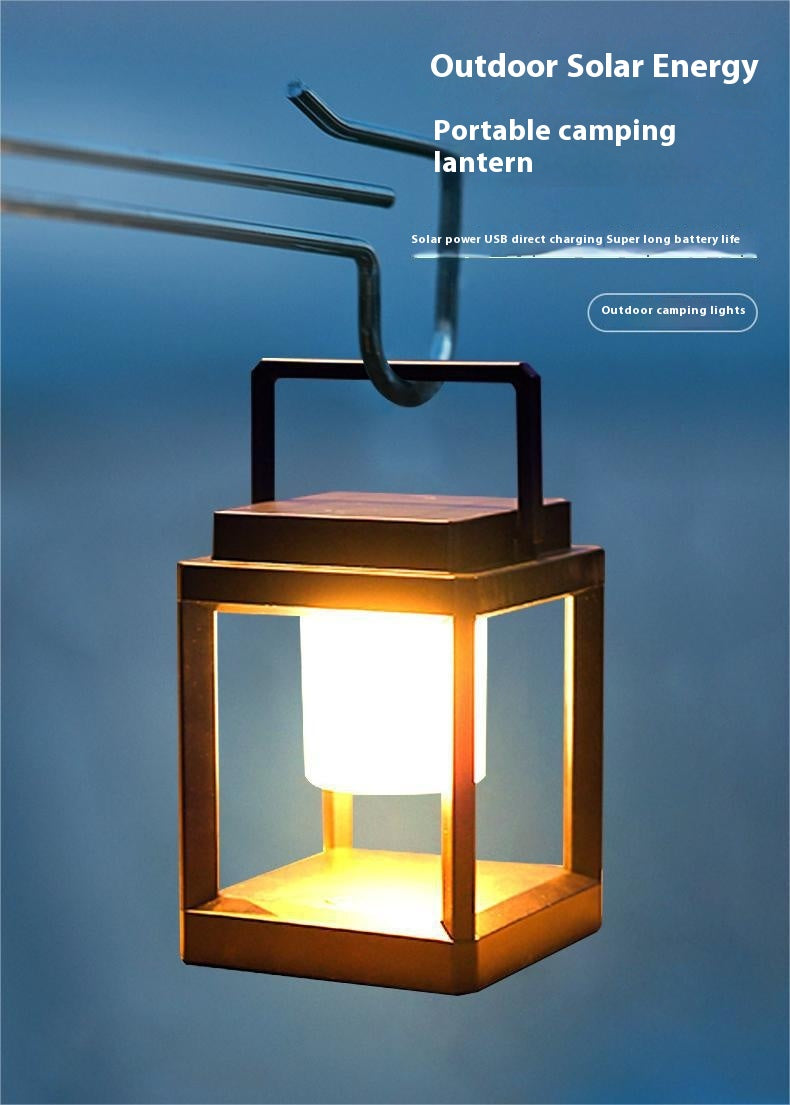 Outdoor USB Handheld Multifunctional Rechargeable Ambient Light Portable Camping Emergency LED Lamp