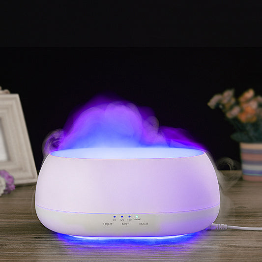 HOMEFISH 500ml Aroma Diffuser Ultrasonic Air Humidifier Essential Oil Fragrance Diffuser with Colorful Light for Home