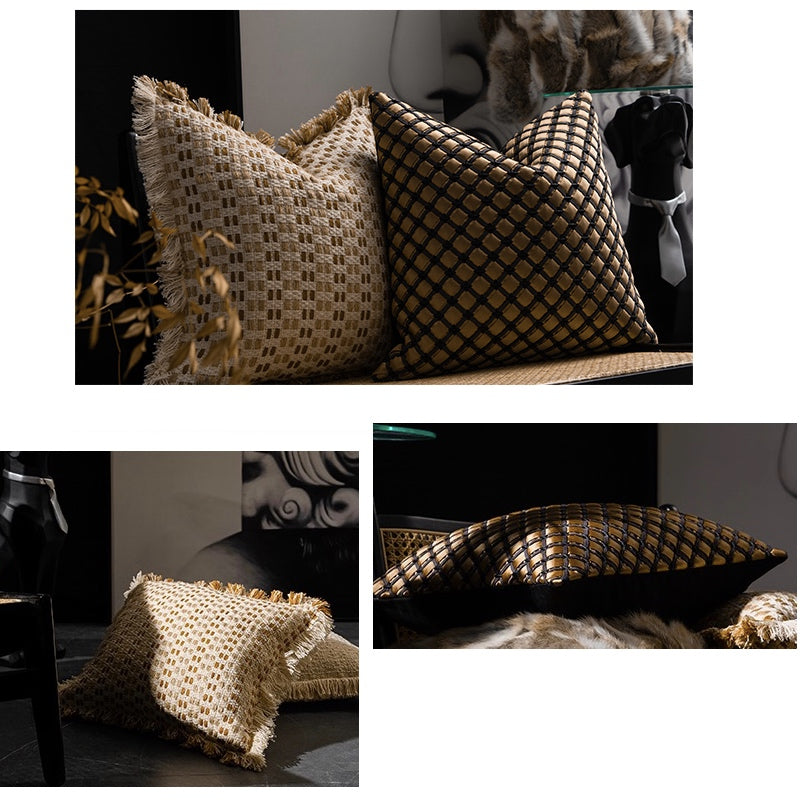 Woven Throw Pillows Sofa Living Room Decorative Cushion Covers Boho Home Decor