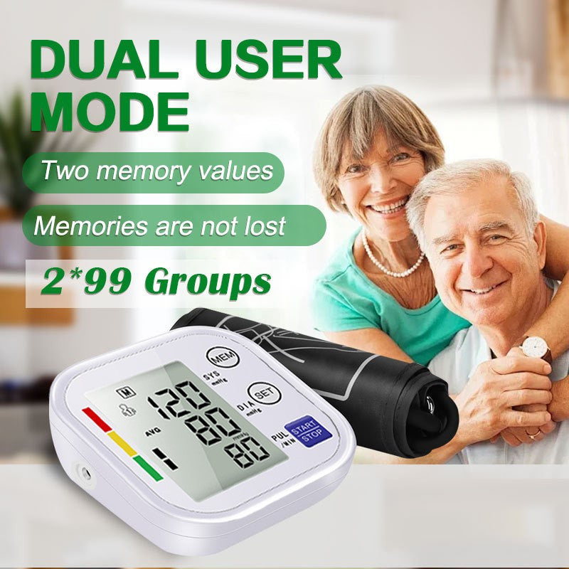 Multifunctional Home Blood Pressure Monitor with Cuff Heart Rate Tracking Digital BP Machine