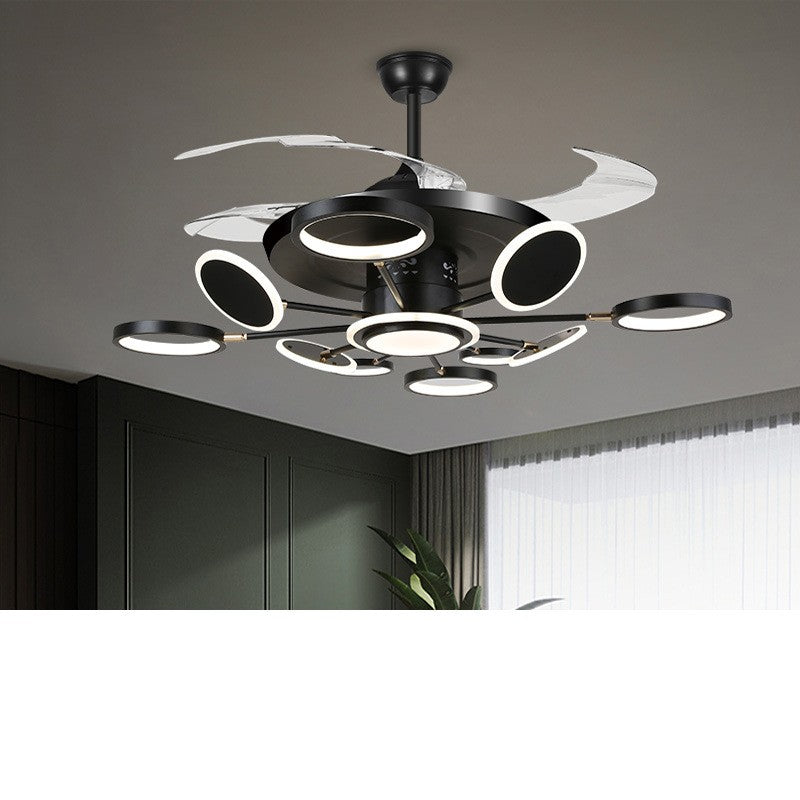 Nordic Ceiling Fan with LED Light – Remote Control Modern Ceiling Fan