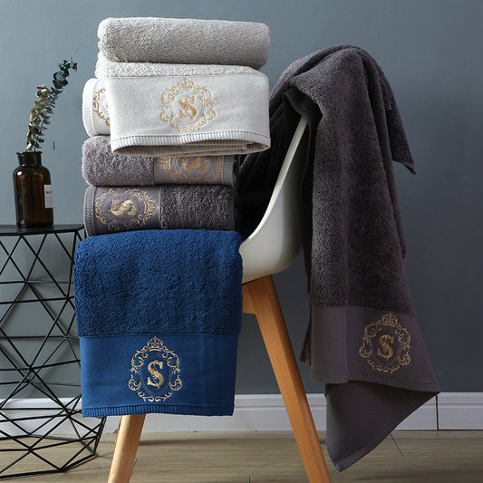 Five Star Hotel Bath Towels Soft Absorbent Luxury Cotton Bathroom Towel Set