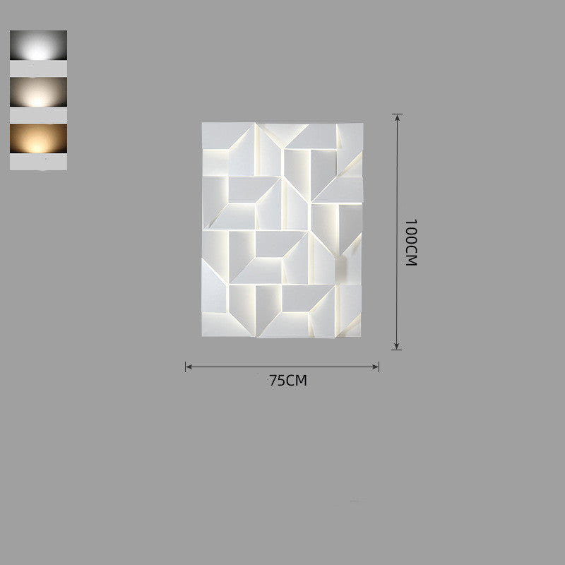 Creative Nordic Art Wall Lamp Living Room Background Decorative LED Wall Light for Modern Home Interior Design