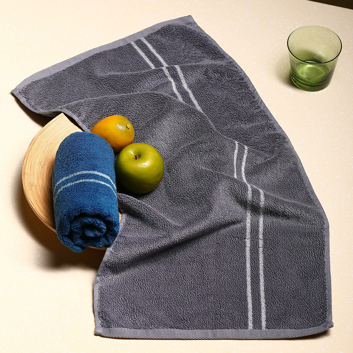 Smart Sensor Cotton Face Towel Soft Absorbent Touch Activated Bathroom Towel for Daily Use