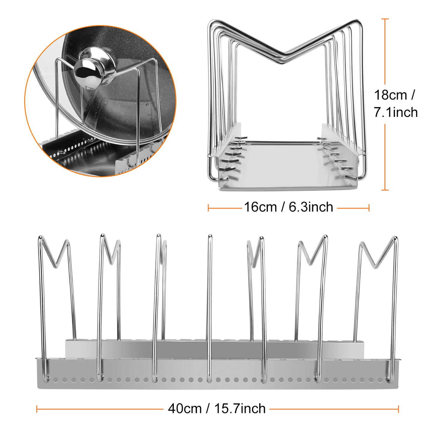 Kitchen Storage Rack Multi-layer Organizer Shelf Space Saving Modern Home Kitchen Rack